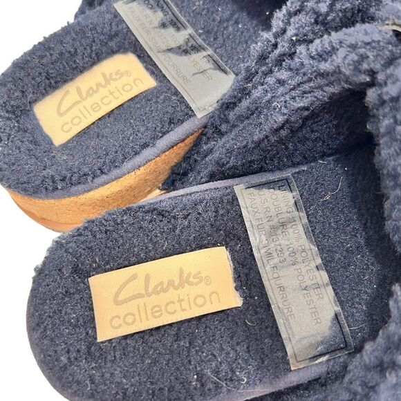 Clarks Brynn Slide Navy Textile - Picture 5 of 11